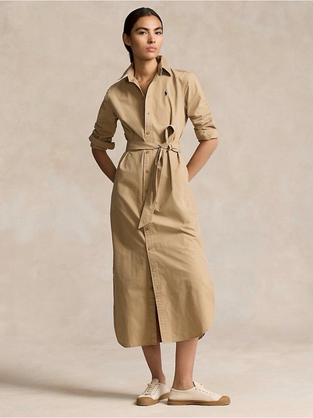 Polo Ralph Lauren Belted Midi Shirtdress (NWT) - Picture 2 of 9